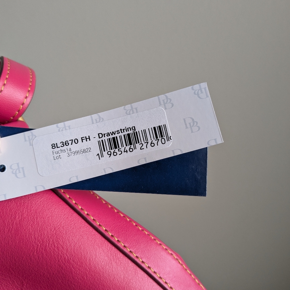Dooney & Bourke Florentine Drawstring in Fuchsia - Picture 9 of 14